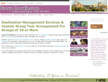 Tablet Screenshot of groupcoordinators.com